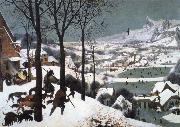 BRUEGEL, Pieter the Elder Hunters in the Snow china oil painting reproduction